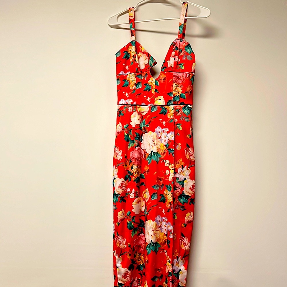 Again LA Floral MIDI Dress - Small